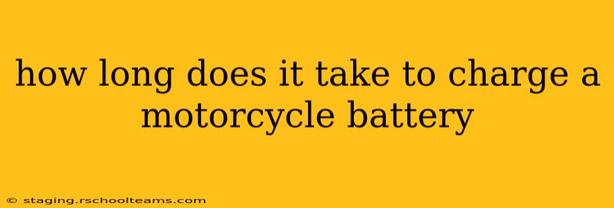 how long does it take to charge a motorcycle battery