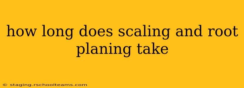 how long does scaling and root planing take