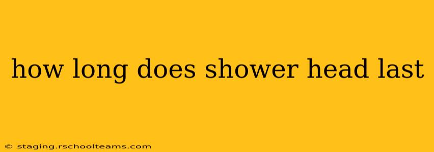 how long does shower head last
