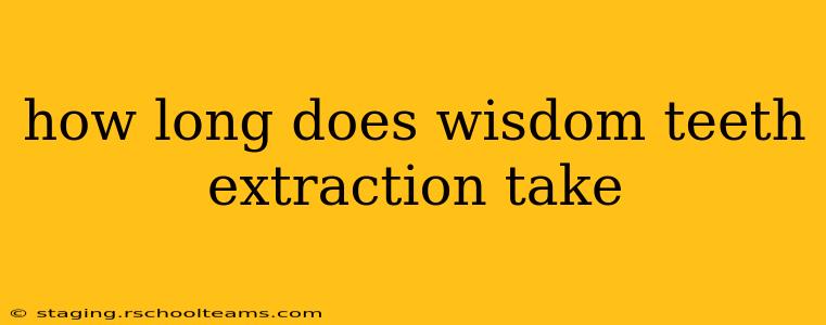 how long does wisdom teeth extraction take