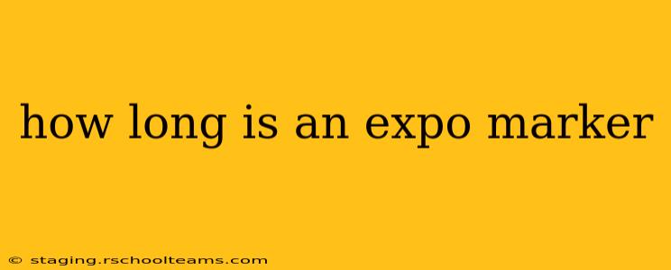 how long is an expo marker