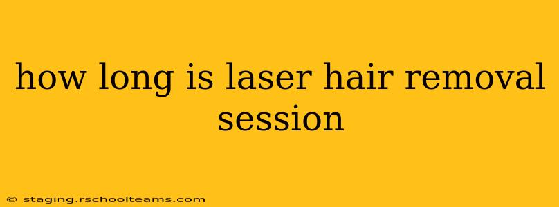 how long is laser hair removal session