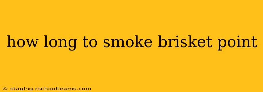 how long to smoke brisket point