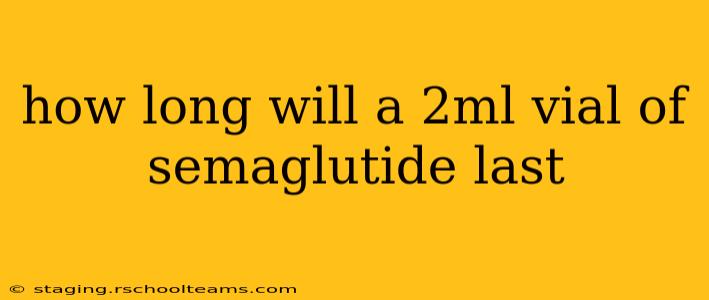 how long will a 2ml vial of semaglutide last
