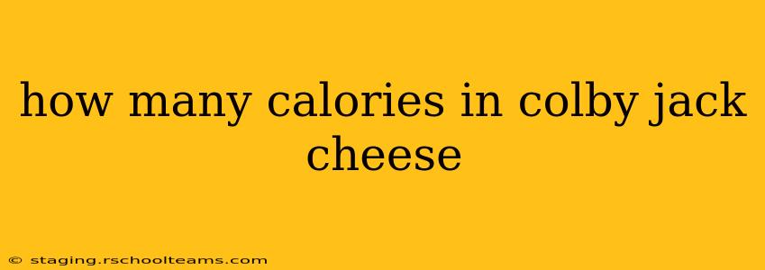 how many calories in colby jack cheese