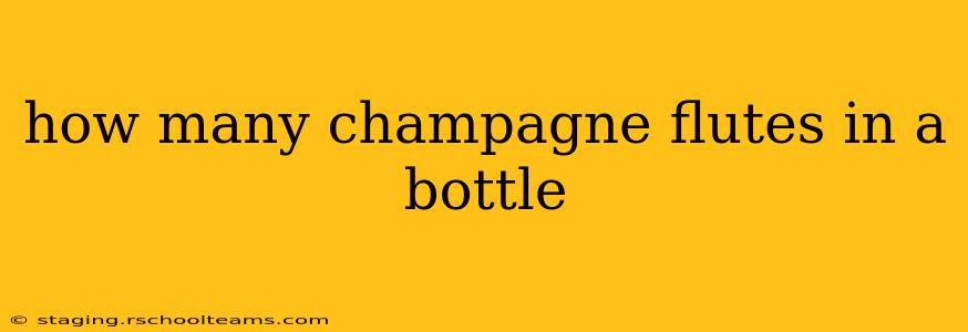 how many champagne flutes in a bottle