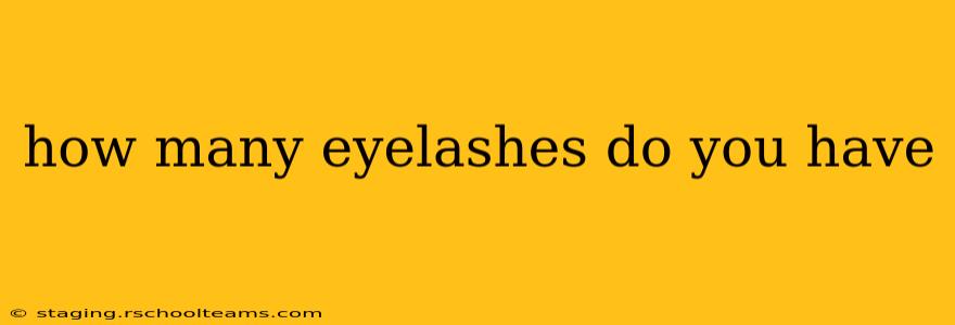 how many eyelashes do you have