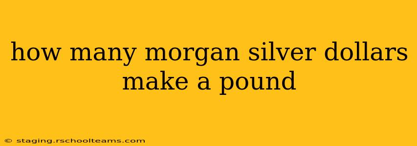 how many morgan silver dollars make a pound