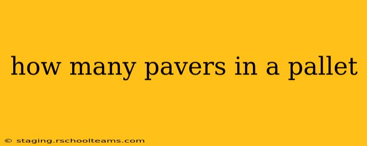 how many pavers in a pallet