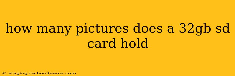 how many pictures does a 32gb sd card hold