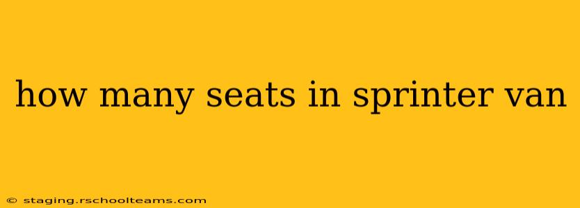 how many seats in sprinter van