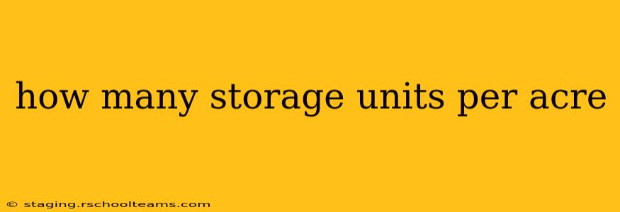 how many storage units per acre