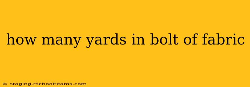 how many yards in bolt of fabric