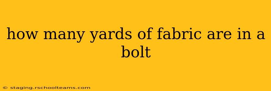 how many yards of fabric are in a bolt