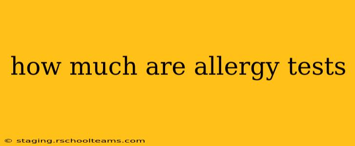 how much are allergy tests