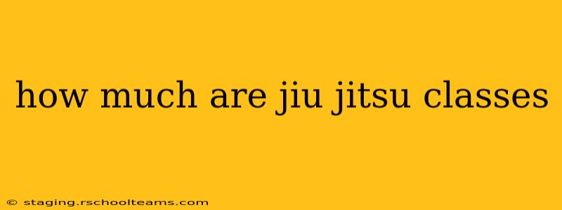 how much are jiu jitsu classes