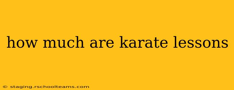how much are karate lessons