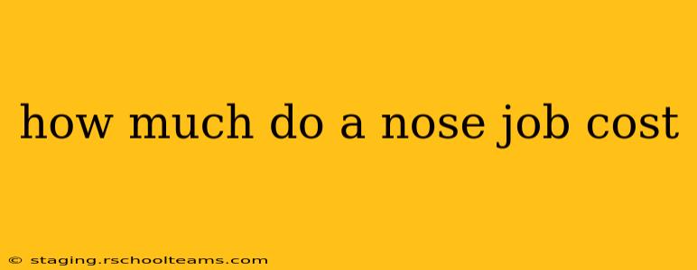 how much do a nose job cost
