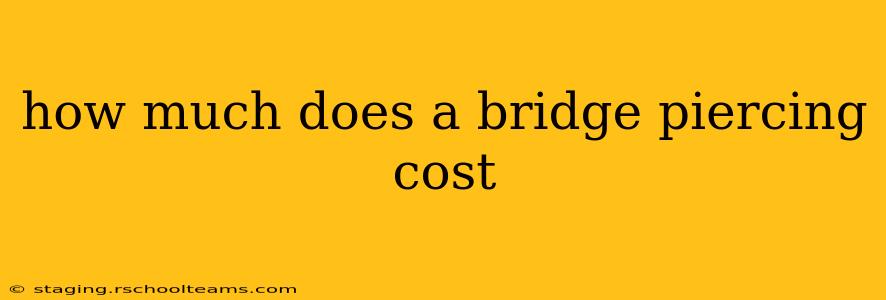 how much does a bridge piercing cost