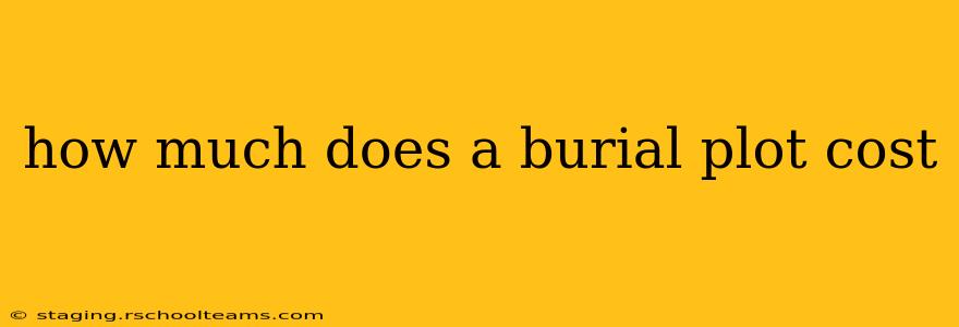 how much does a burial plot cost