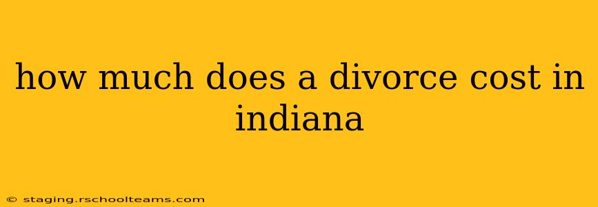 how much does a divorce cost in indiana