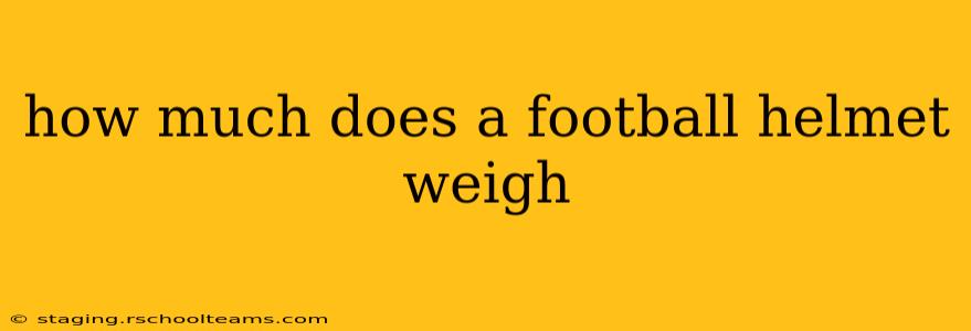 how much does a football helmet weigh