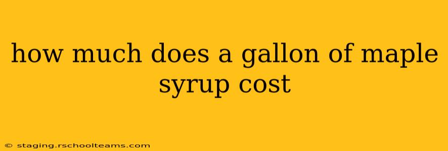 how much does a gallon of maple syrup cost