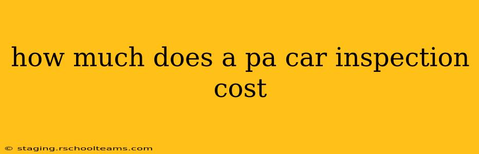 how much does a pa car inspection cost