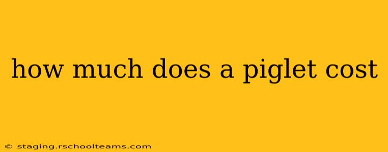 how much does a piglet cost