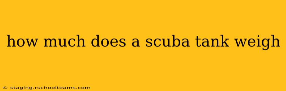how much does a scuba tank weigh