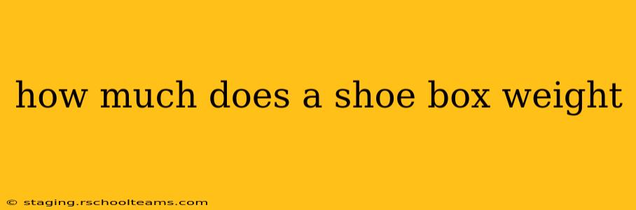 how much does a shoe box weight