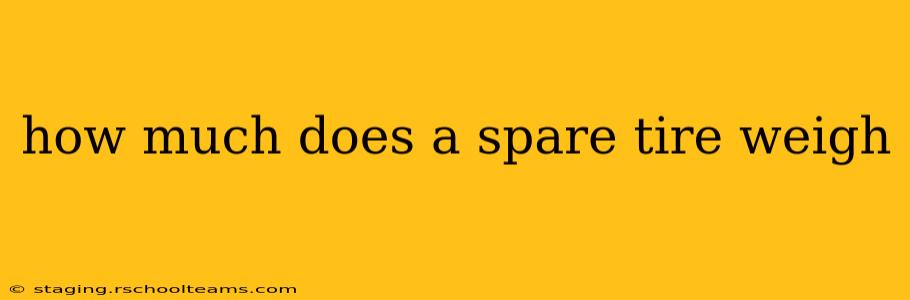 how much does a spare tire weigh