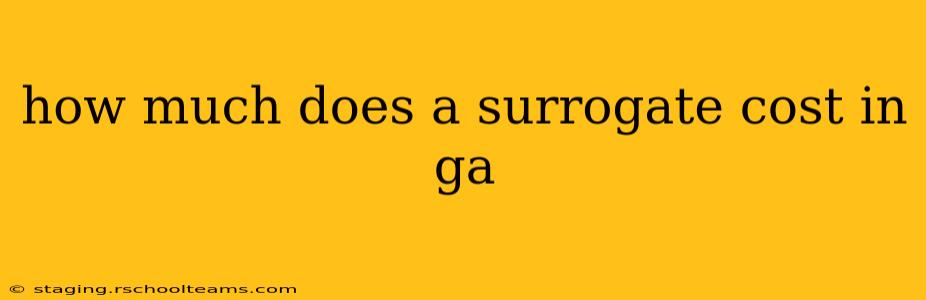 how much does a surrogate cost in ga