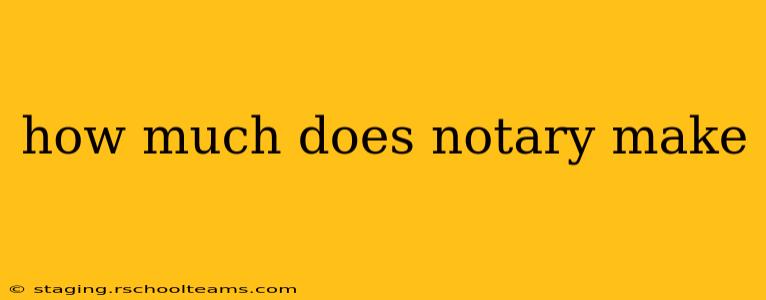 how much does notary make