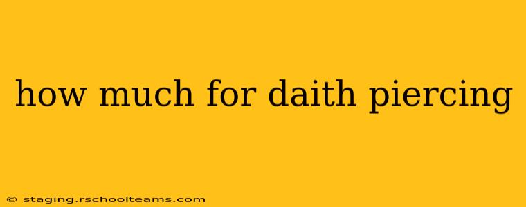 how much for daith piercing