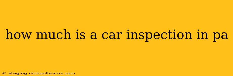 how much is a car inspection in pa