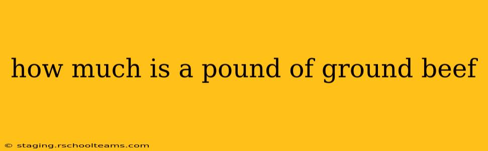 how much is a pound of ground beef