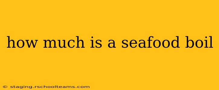 how much is a seafood boil