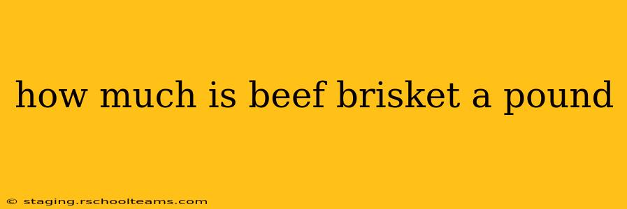 how much is beef brisket a pound