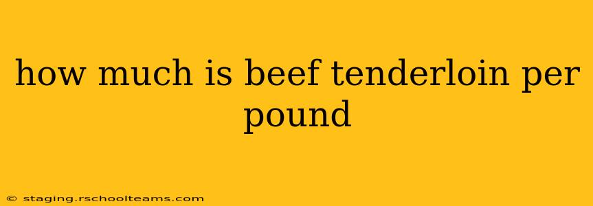 how much is beef tenderloin per pound