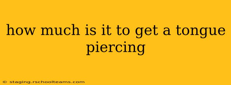 how much is it to get a tongue piercing