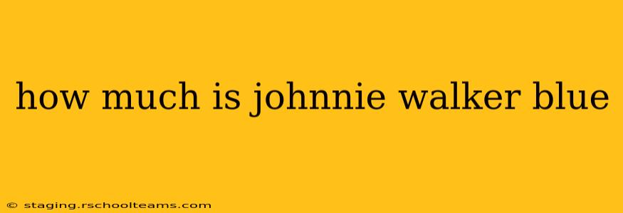 how much is johnnie walker blue