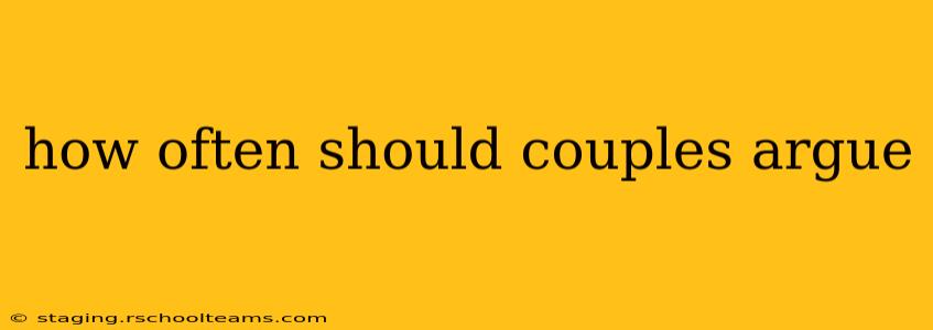 how often should couples argue
