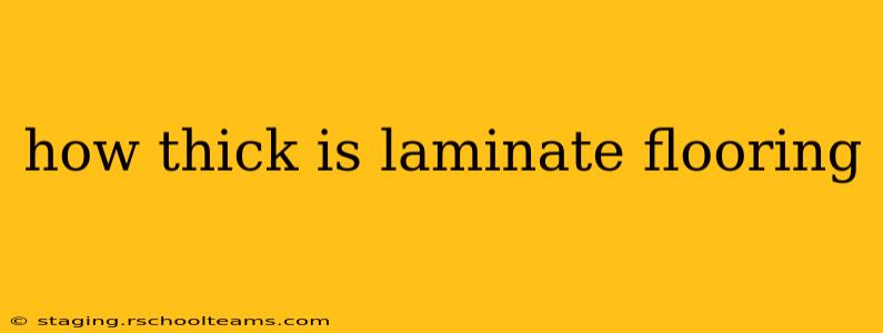 how thick is laminate flooring