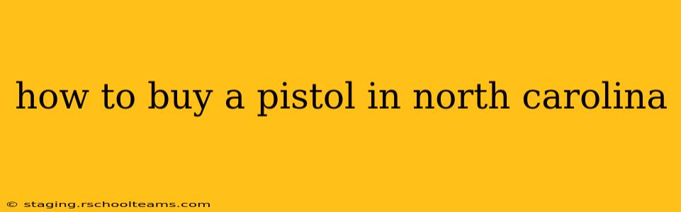 how to buy a pistol in north carolina