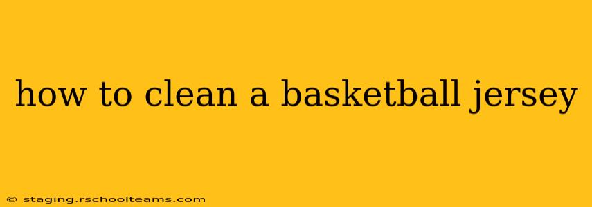 how to clean a basketball jersey