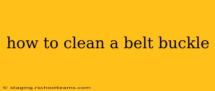 how to clean a belt buckle