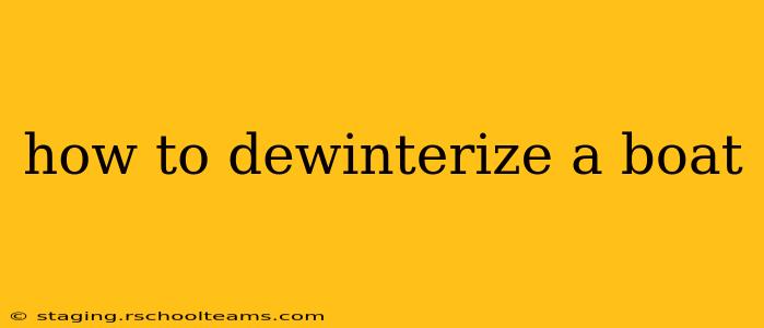 how to dewinterize a boat