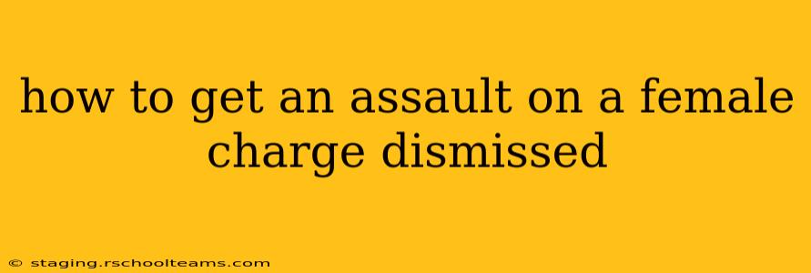 how to get an assault on a female charge dismissed