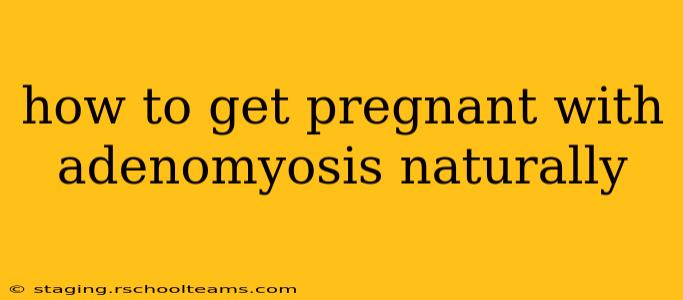 how to get pregnant with adenomyosis naturally
